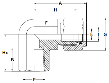 Stainless Steel Female Compression Elbows 